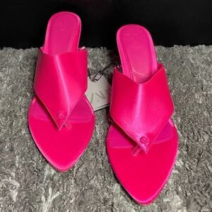 NWT Zara Satin Effect High Heel Sandals